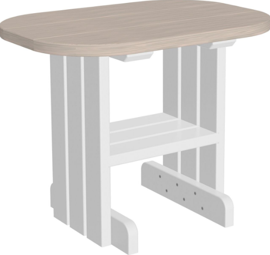 LuxCraft Recycled Plastic End Table  - LEAD TIME TO SHIP 7 BUSINESS DAYS OR LESS