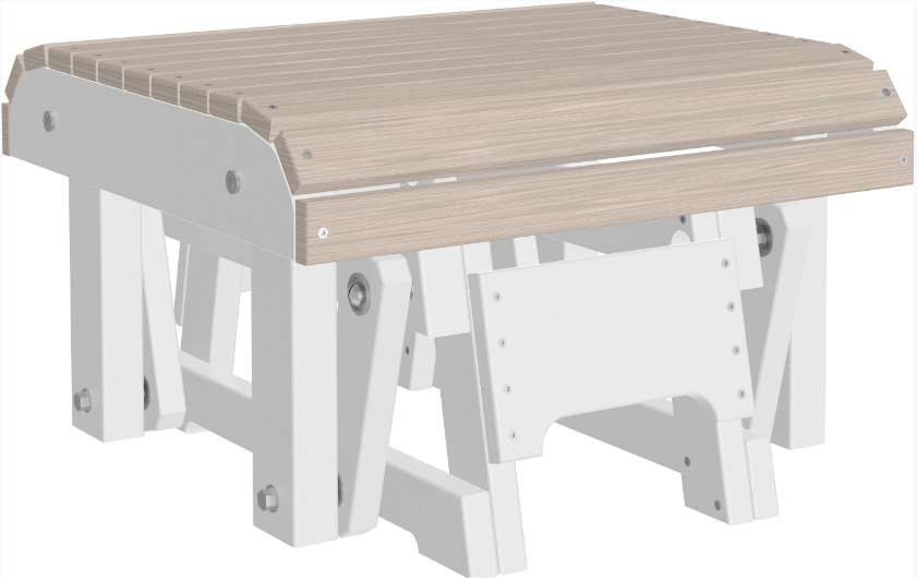 LuxCraft Recycled Plastic Glider Footrest  - LEAD TIME TO SHIP 7 BUSINESS DAYS OR LESS