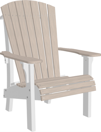 LuxCraft Recycled Plastic Royal Adirondack Chair with Elevated Seat Height  - LEAD TIME TO SHIP 7 BUSINESS DAYS OR LESS