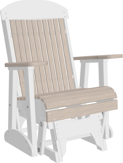 LuxCraft Classic Highback Recycled Plastic 2ft Glider Chair  - LEAD TIME TO SHIP 7 BUSINESS DAYS OR LESS