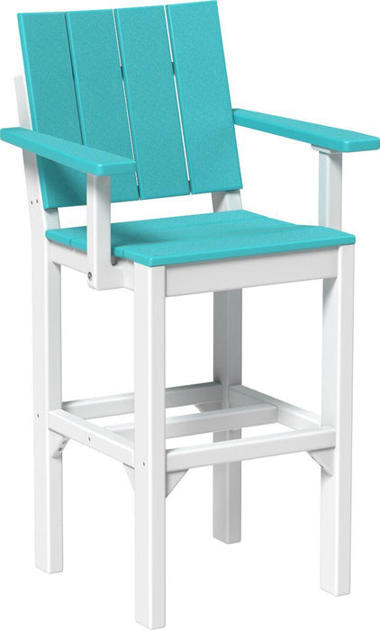 LuxCraft Recycled Plastic Urban Arm Chair (BAR HEIGHT) - LEAD TIME TO SHIP 3 TO 4 WEEKS