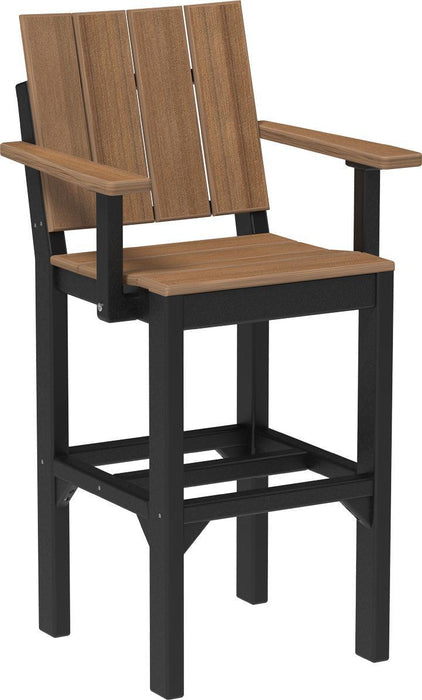 LuxCraft Recycled Plastic Urban Arm Chair (BAR HEIGHT) - LEAD TIME TO SHIP 3 TO 4 WEEKS