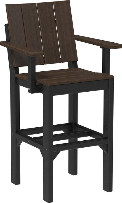 LuxCraft Recycled Plastic Urban Arm Chair (BAR HEIGHT) - LEAD TIME TO SHIP 3 TO 4 WEEKS