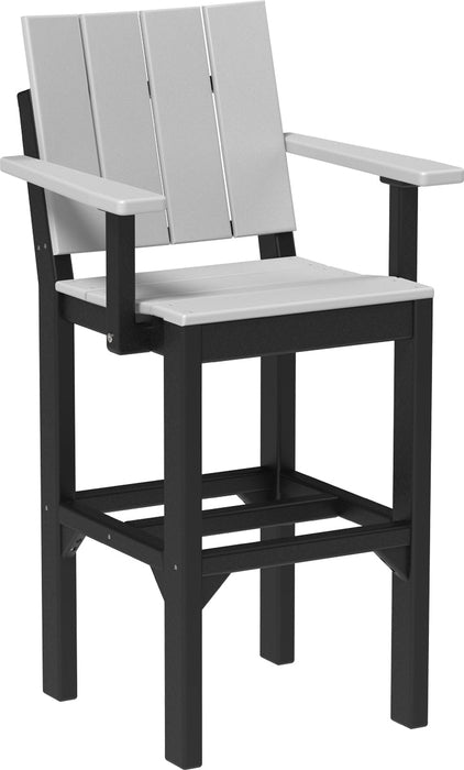 LuxCraft Recycled Plastic Urban Arm Chair (BAR HEIGHT) - LEAD TIME TO SHIP 3 TO 4 WEEKS