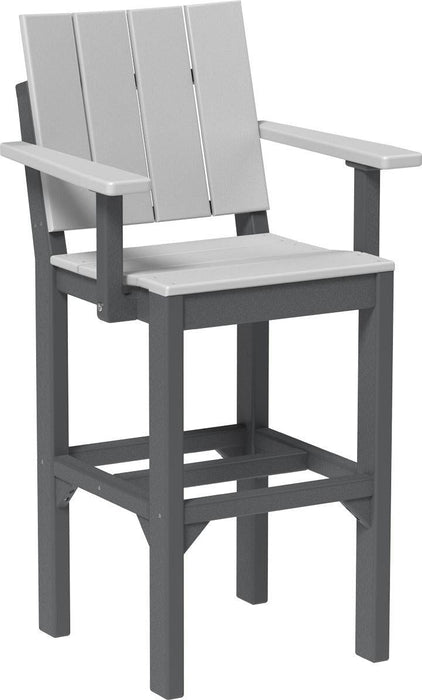 LuxCraft Recycled Plastic Urban Arm Chair (BAR HEIGHT) - LEAD TIME TO SHIP 3 TO 4 WEEKS