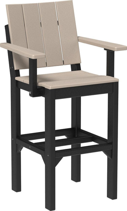 LuxCraft Recycled Plastic Urban Arm Chair (BAR HEIGHT) - LEAD TIME TO SHIP 3 TO 4 WEEKS
