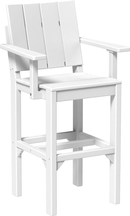 LuxCraft Recycled Plastic Urban Arm Chair (BAR HEIGHT) - LEAD TIME TO SHIP 3 TO 4 WEEKS
