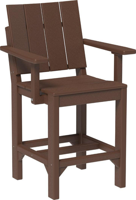 LuxCraft Recycled Plastic Urban Arm Chair (COUNTER HEIGHT) - LEAD TIME TO SHIP 3 TO 4 WEEKS