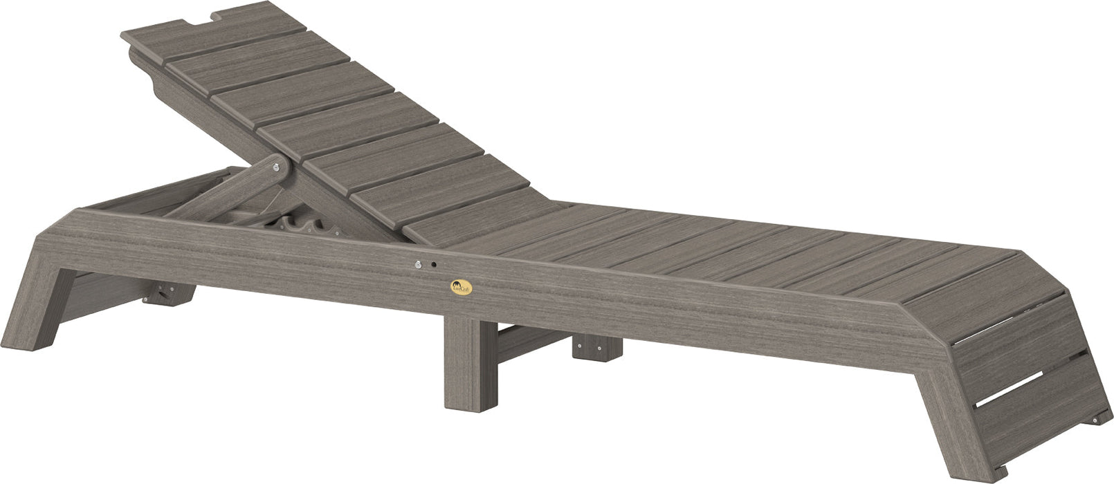 LuxCraft Recycled Plastic Urban Chaise Lounge Chair - LEAD TIME TO SHIP 7 BUSINESS DAYS OR LESS