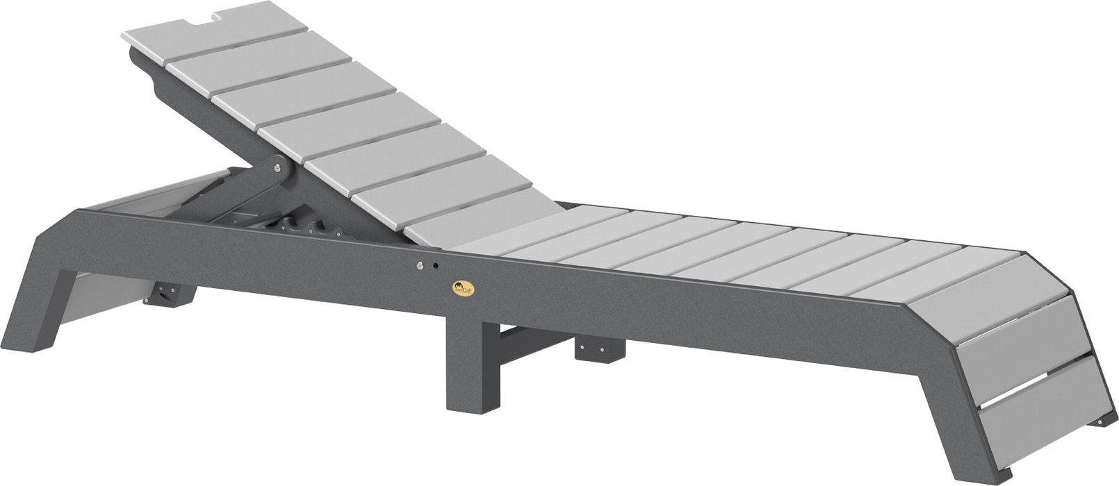 LuxCraft Recycled Plastic Urban Chaise Lounge Chair - LEAD TIME TO SHIP 7 BUSINESS DAYS OR LESS