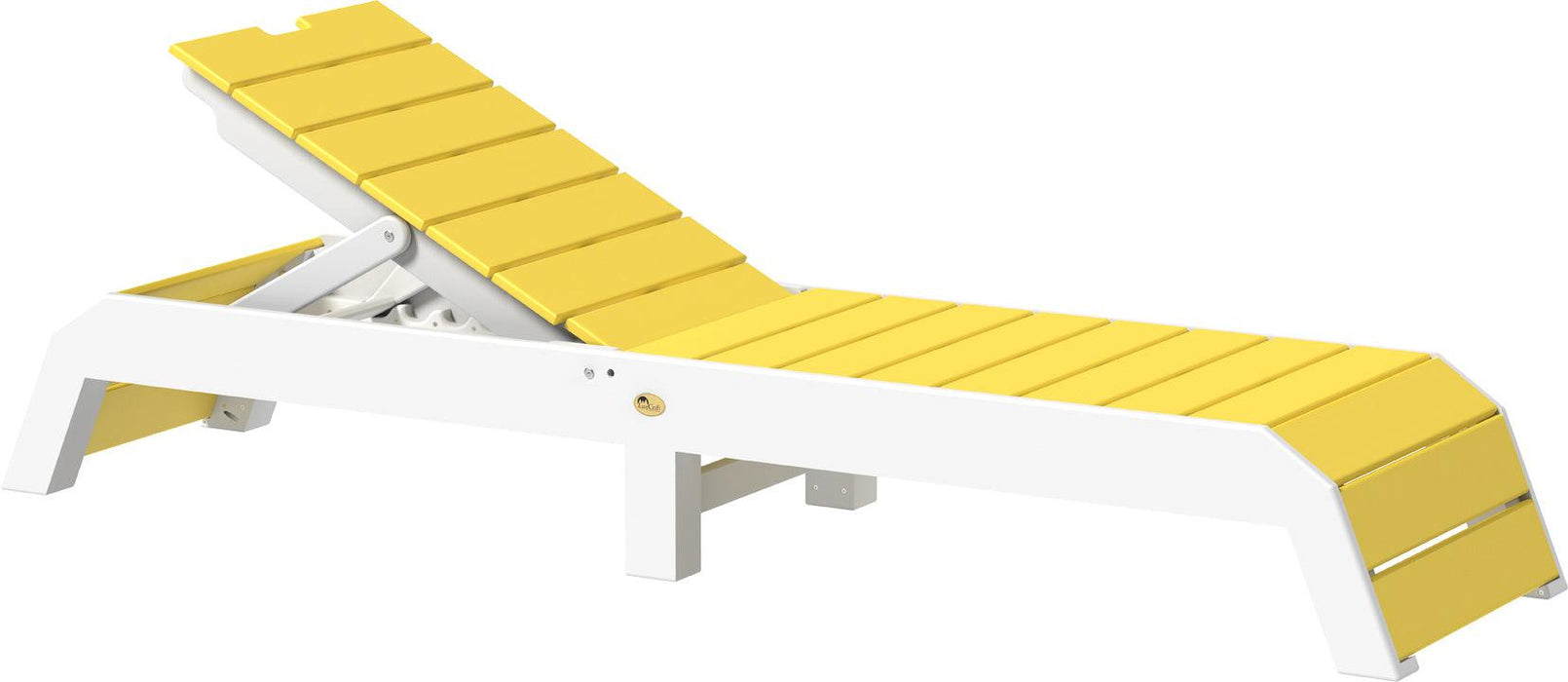 LuxCraft Recycled Plastic Urban Chaise Lounge Chair - LEAD TIME TO SHIP 7 BUSINESS DAYS OR LESS