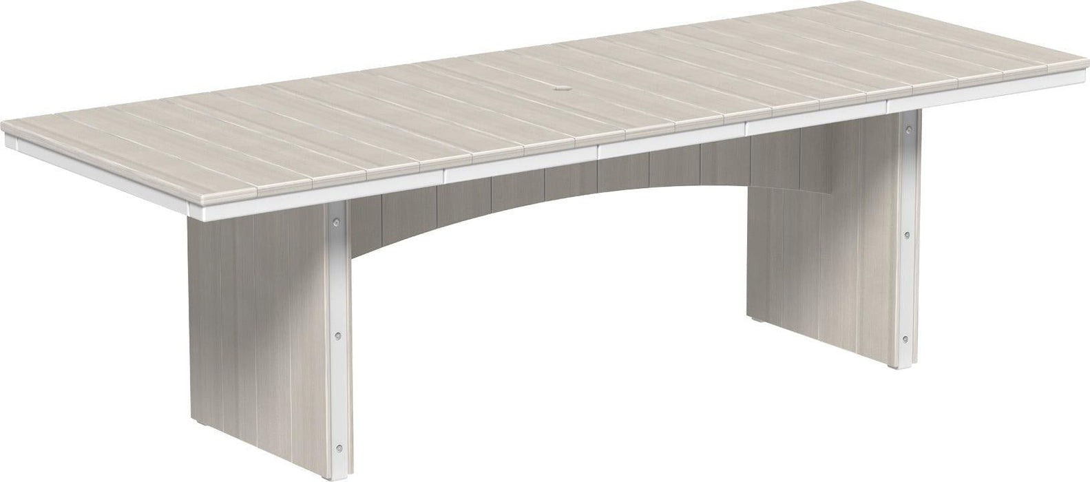 LuxCraft Recycled Plastic 3' x 8' Urban Rectangular Table (DINING HEIGHT) - LEAD TIME TO SHIP 3 TO 4 WEEKS