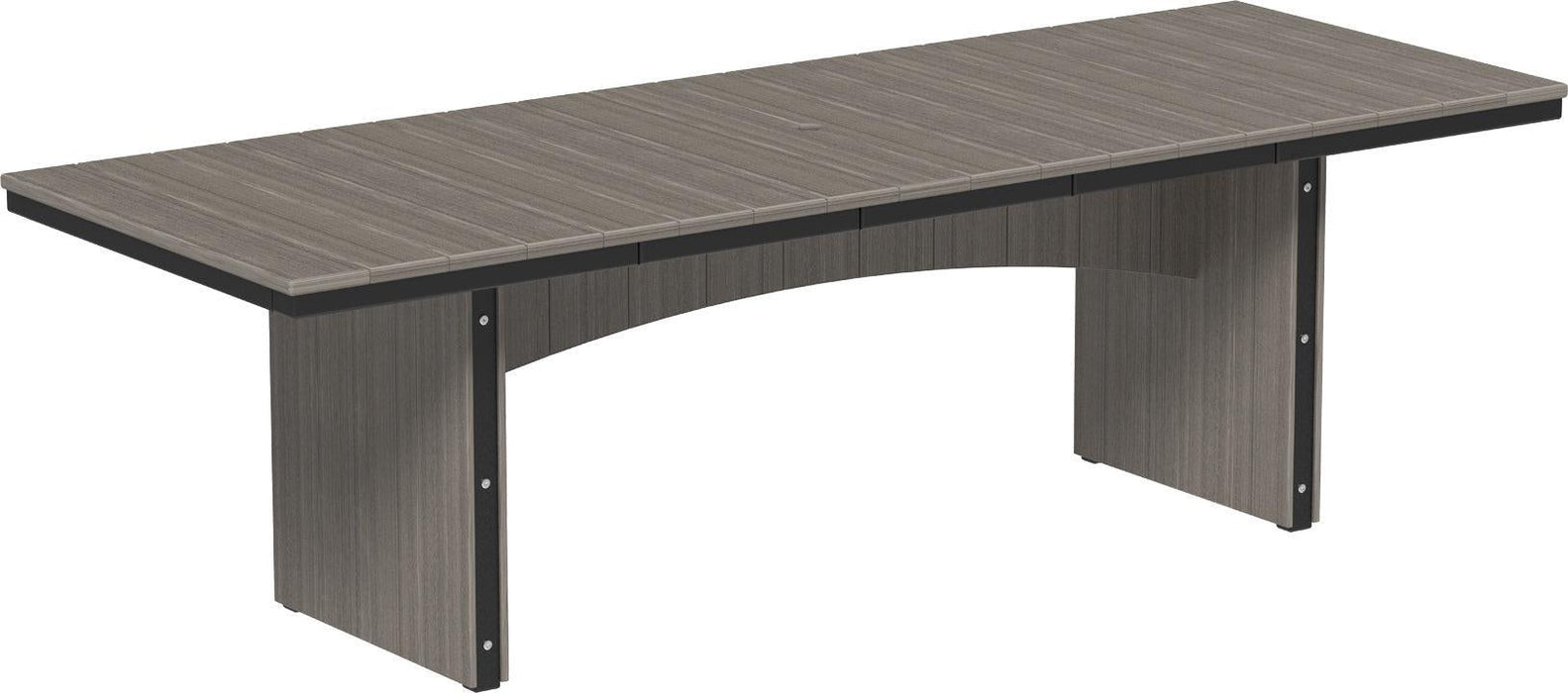 LuxCraft Recycled Plastic 3' x 8' Urban Rectangular Table (DINING HEIGHT) - LEAD TIME TO SHIP 3 TO 4 WEEKS