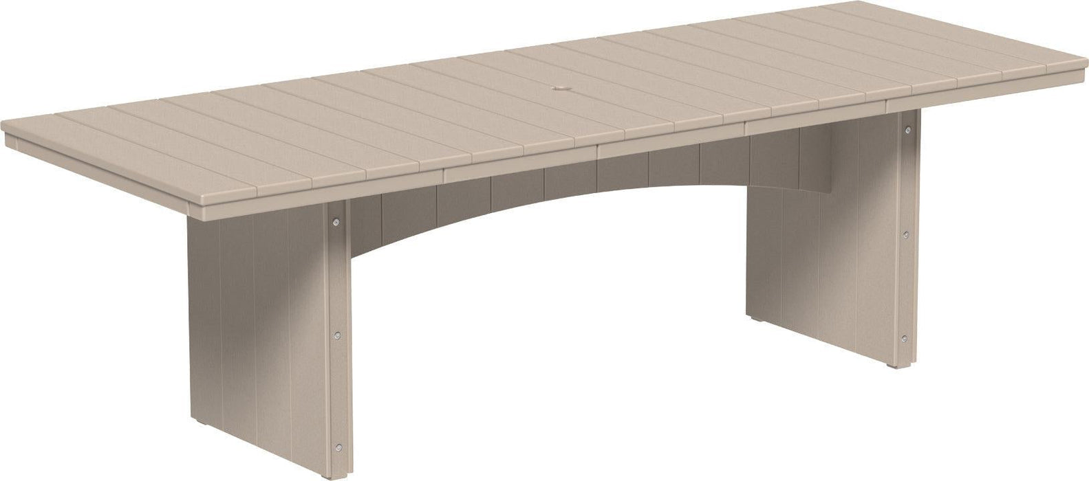 LuxCraft Recycled Plastic 3' x 8' Urban Rectangular Table (COUNTER HEIGHT) - LEAD TIME TO SHIP 3 TO 4 WEEKS