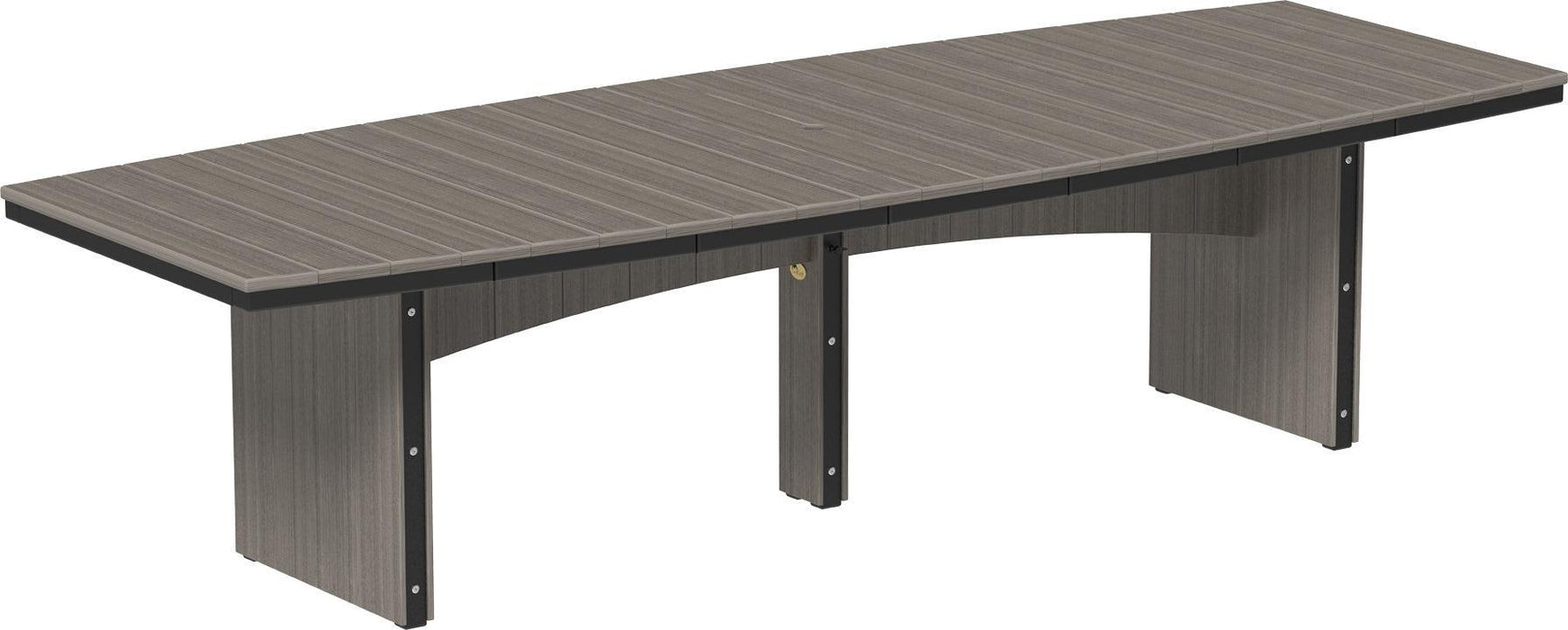 LuxCraft Recycled Plastic 4’ x 10’ Urban Oval Table (DINING HEIGHT) - LEAD TIME TO SHIP 3 TO 4 WEEKS