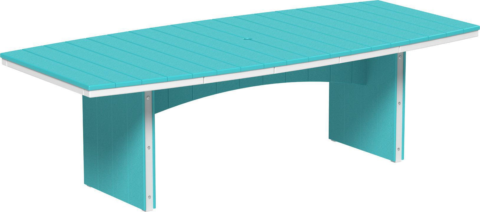 LuxCraft Recycled Plastic 4' x 8' Urban Oval Table (DINING HEIGHT) - LEAD TIME TO SHIP 3 TO 4 WEEKS