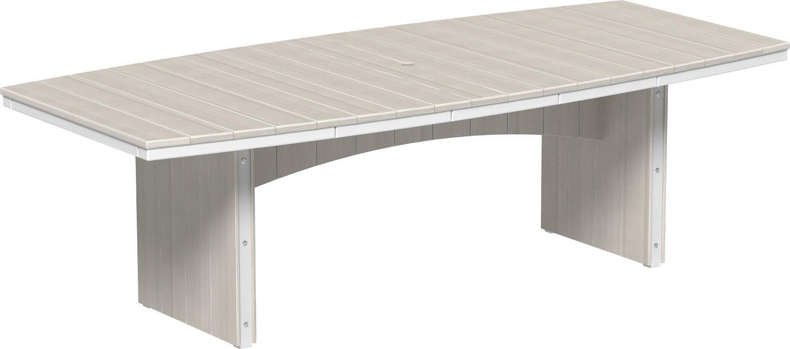LuxCraft Recycled Plastic 4' x 8' Urban Oval Table (DINING HEIGHT) - LEAD TIME TO SHIP 3 TO 4 WEEKS