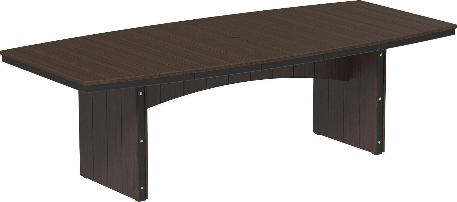 LuxCraft Recycled Plastic 4' x 8' Urban Oval Table (DINING HEIGHT) - LEAD TIME TO SHIP 3 TO 4 WEEKS