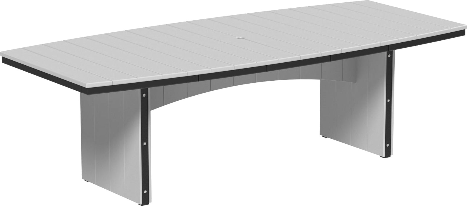 LuxCraft Recycled Plastic 4' x 8' Urban Oval Table (DINING HEIGHT) - LEAD TIME TO SHIP 3 TO 4 WEEKS