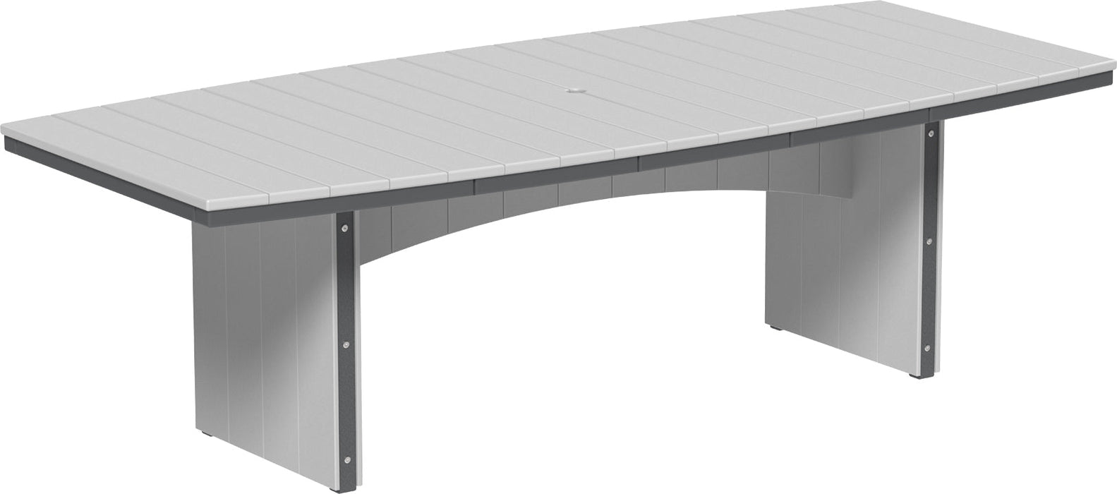 LuxCraft Recycled Plastic 4' x 8' Urban Oval Table (DINING HEIGHT) - LEAD TIME TO SHIP 3 TO 4 WEEKS