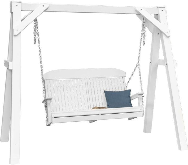 LuxCraft  A-Frame Vinyl Swing Stand (SWING SOLD SEPARATELY) - LEAD TIME TO SHIP 3 TO 4 WEEKS