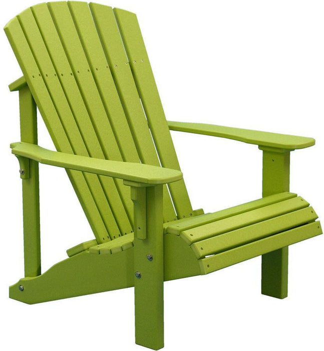 LuxCraft Recycled Plastic Deluxe Adirondack Chair  - LEAD TIME TO SHIP 7 BUSINESS DAYS OR LESS