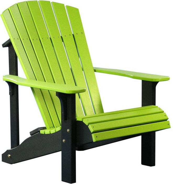 LuxCraft Recycled Plastic Deluxe Adirondack Chair  - LEAD TIME TO SHIP 7 BUSINESS DAYS OR LESS