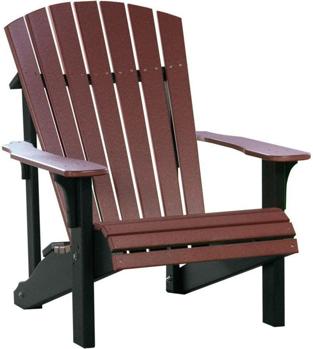 LuxCraft Recycled Plastic Deluxe Adirondack Chair  - LEAD TIME TO SHIP 7 BUSINESS DAYS OR LESS