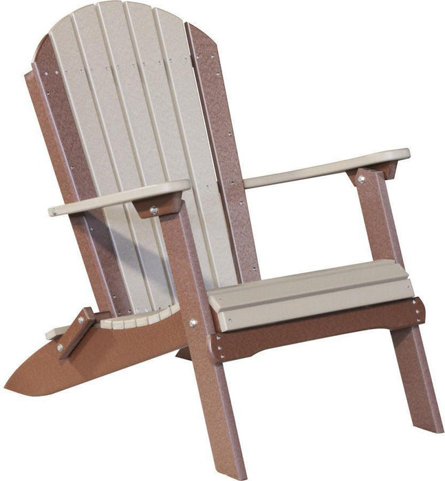 LuxCraft Recycled Plastic Folding Adirondack Chair  - LEAD TIME TO SHIP 7 BUSINESS DAYS OR LESS