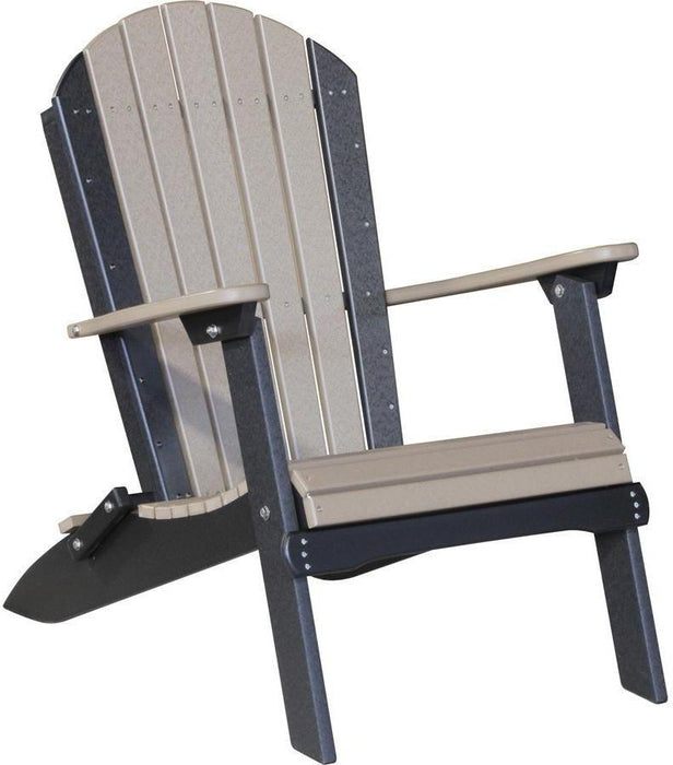 LuxCraft Recycled Plastic Folding Adirondack Chair  - LEAD TIME TO SHIP 7 BUSINESS DAYS OR LESS