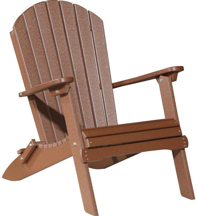 LuxCraft Recycled Plastic Folding Adirondack Chair  - LEAD TIME TO SHIP 7 BUSINESS DAYS OR LESS