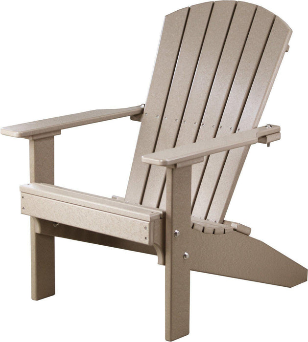 LuxCraft Recycled Plastic Lakeside Compact Portable Adirondack Chair  - LEAD TIME TO SHIP 7 BUSINESS DAYS OR LESS