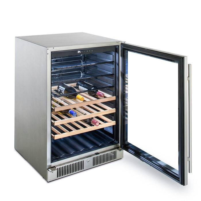 Blaze Grill Package - Premium LTE 40-Inch 5-Burner Built-In Liquid Propane Grill, Side Burner and Beverage Center in Stainless Steel