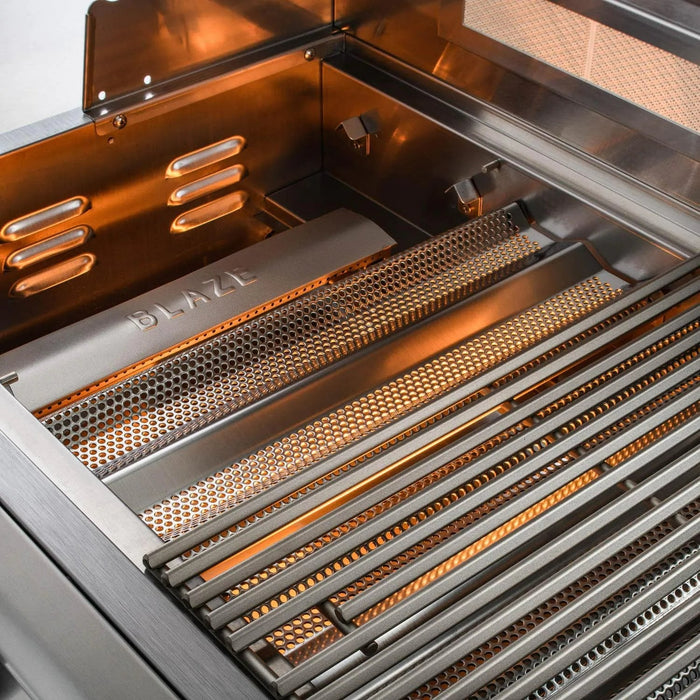 Blaze LTE 40-Inch 5-Burner Built-In Gas Grill With Rear Infrared Burner & Grill Lights