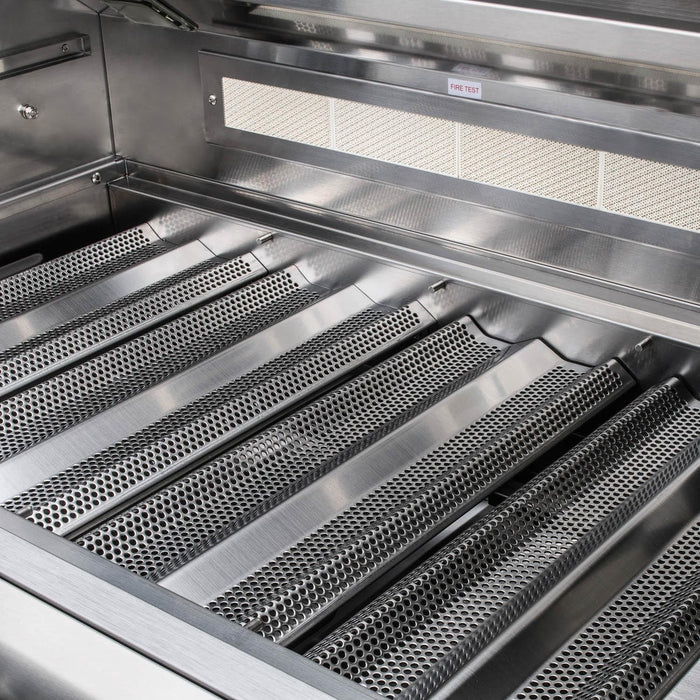 Blaze Grill Package - Premium LTE 40-Inch 5-Burner Built-In Liquid Propane Grill and Side Burner in Stainless Steel