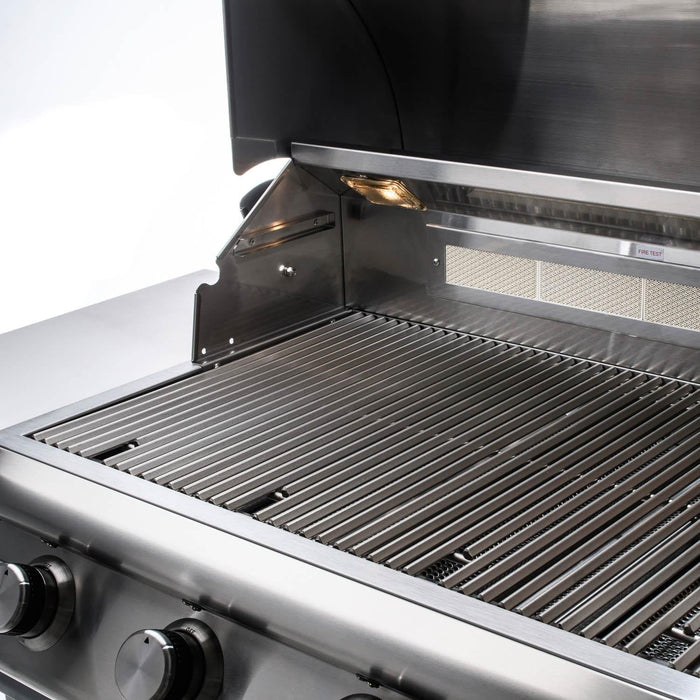 Blaze Grill Package - Premium LTE 40-Inch 5-Burner Built-In Liquid Propane Grill and Double Side Burner in Stainless Steel