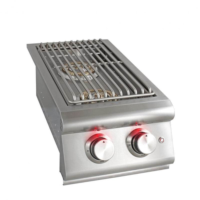 Blaze Grill Package - Premium LTE 40-Inch 5-Burner Built-In Liquid Propane Grill and Double Side Burner in Stainless Steel