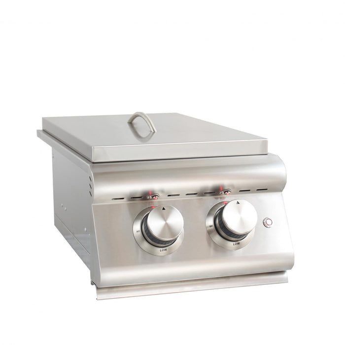 Blaze Grill Package - Premium LTE Marine Grade 32-Inch 4-Burner Built-In Natural Gas Grill, Double Side Burner and Griddle in Stainless Steel