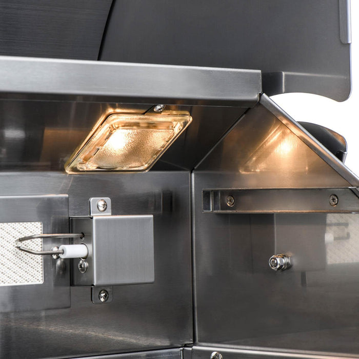 Blaze  Grill Package - Premium LTE Marine Grade 32-Inch 4-Burner Built-In Natural Gas Grill, Side Burner and Beverage Center