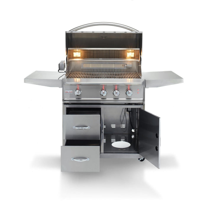 Blaze Professional LUX 34-Inch 3-Burner Freestanding Liquid Propane Gas Grill With Rear Infrared Burner