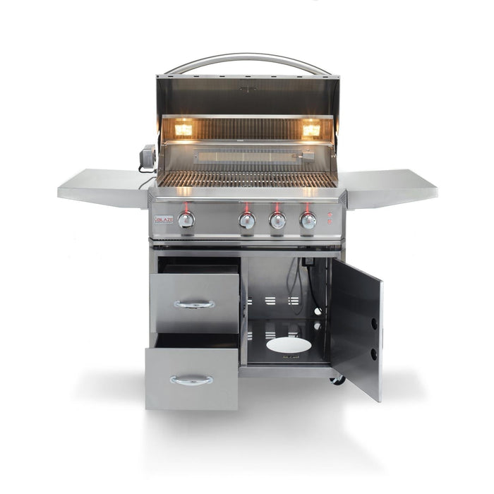 Blaze Professional LUX 34-Inch 3-Burner Freestanding Natural Gas Grill With Rear Infrared Burner