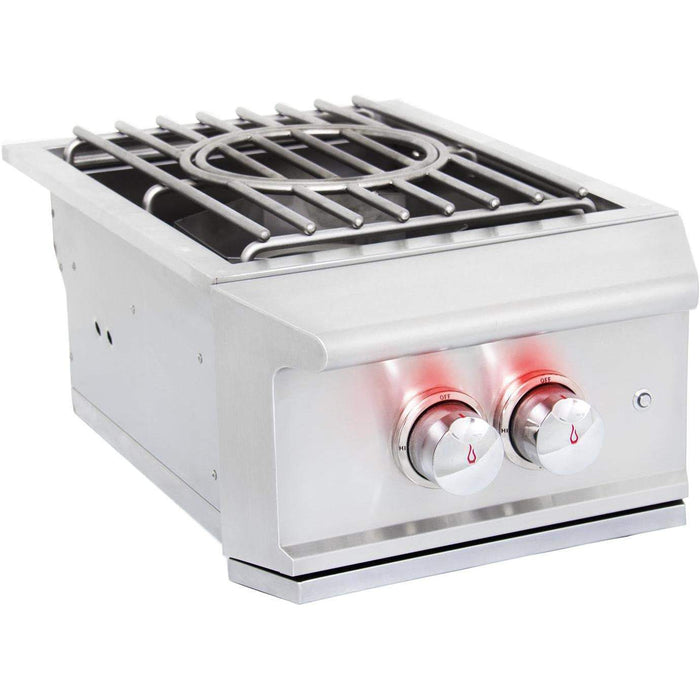 Blaze Grill Package - Professional LUX 34-Inch 3-Burner Built-In Liquid Propane Grill, Side Burner and Beverage Center in Stainless Steel