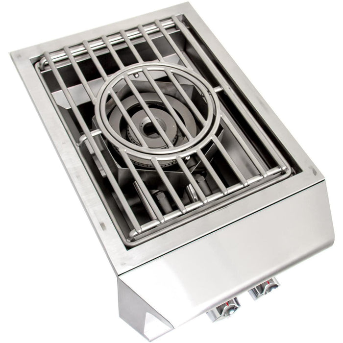 Blaze Grill Package - Professional LUX 34-Inch 3-Burner Built-In Liquid Propane Grill, Side Burner and Beverage Center in Stainless Steel