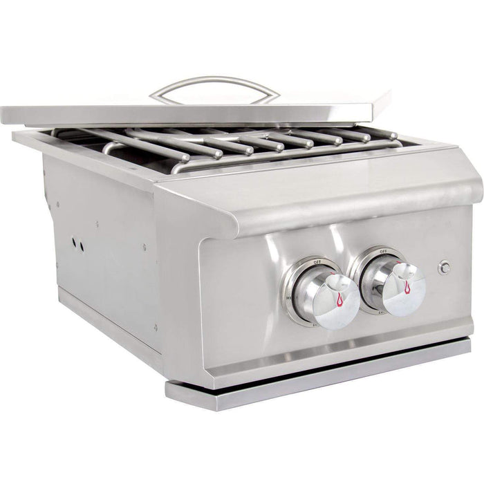 Blaze Grill Package - Professional LUX 34-Inch 3-Burner Built-In Liquid Propane Grill, Side Burner and Beverage Center in Stainless Steel