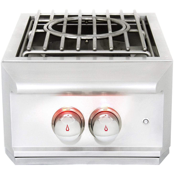Blaze Grill Package - Professional LUX 34-Inch 3-Burner Built-In Liquid Propane Grill, Side Burner and Beverage Center in Stainless Steel