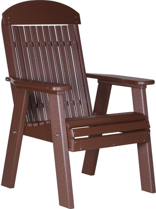 LuxCraft Classic Highback Recycled Plastic 2ft Chair  - LEAD TIME TO SHIP 7 BUSINESS DAYS OR LESS