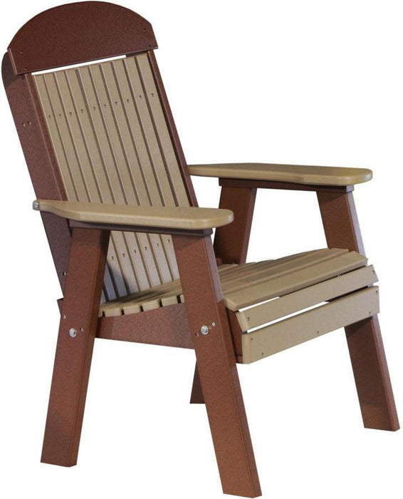 LuxCraft Classic Highback Recycled Plastic 2ft Chair  - LEAD TIME TO SHIP 7 BUSINESS DAYS OR LESS