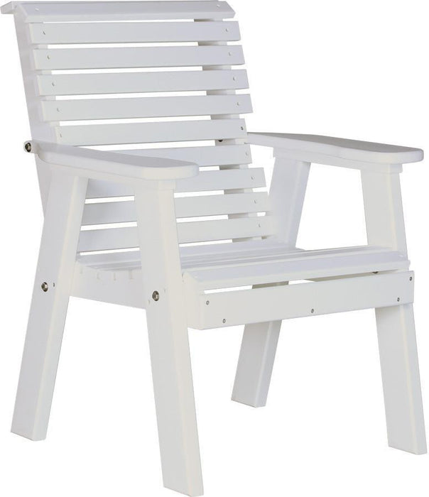 LuxCraft Plain Rollback Recycled Plastic 2ft Bench  - LEAD TIME TO SHIP 7 BUSINESS DAYS OR LESS