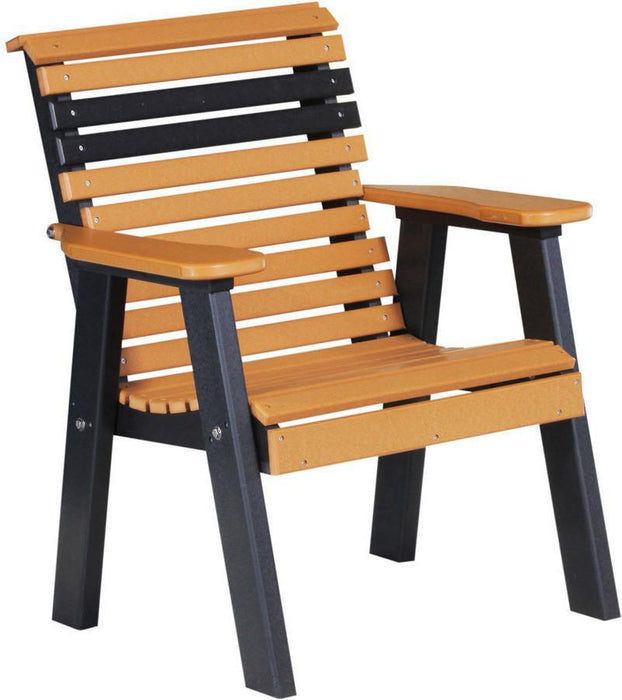 LuxCraft Plain Rollback Recycled Plastic 2ft Bench  - LEAD TIME TO SHIP 7 BUSINESS DAYS OR LESS