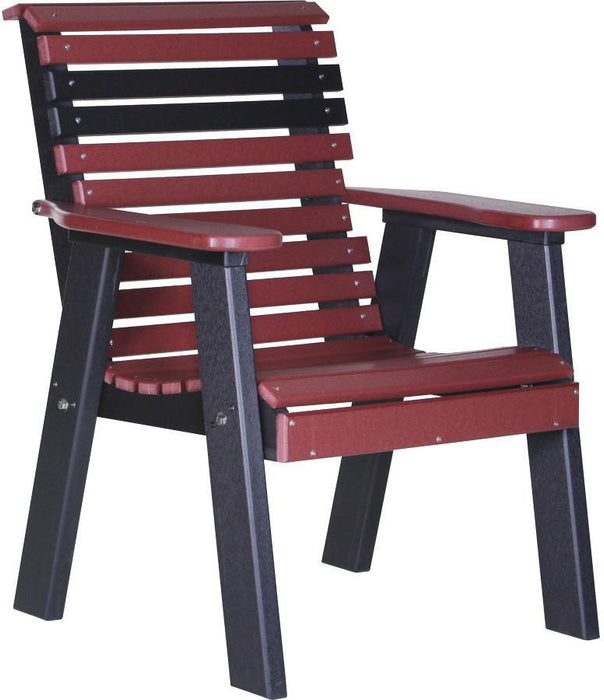 LuxCraft Plain Rollback Recycled Plastic 2ft Bench  - LEAD TIME TO SHIP 7 BUSINESS DAYS OR LESS